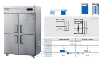 (4 Doors) WSFM-1260DF/ WSFM-1260DR